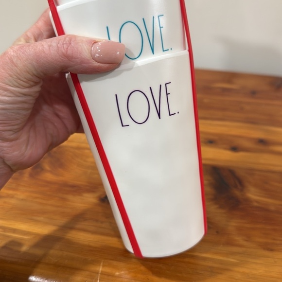 NWT Rae Dunn Melamine Colorful LOVE Stacking Cups - Picture 5 of 5